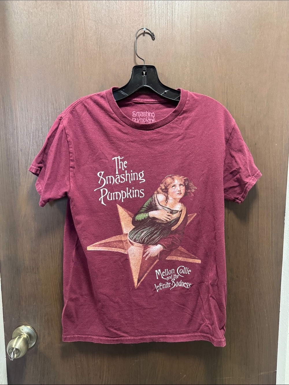The Smashing Pumpkins Burgundy Graphic Tee - Band Logo